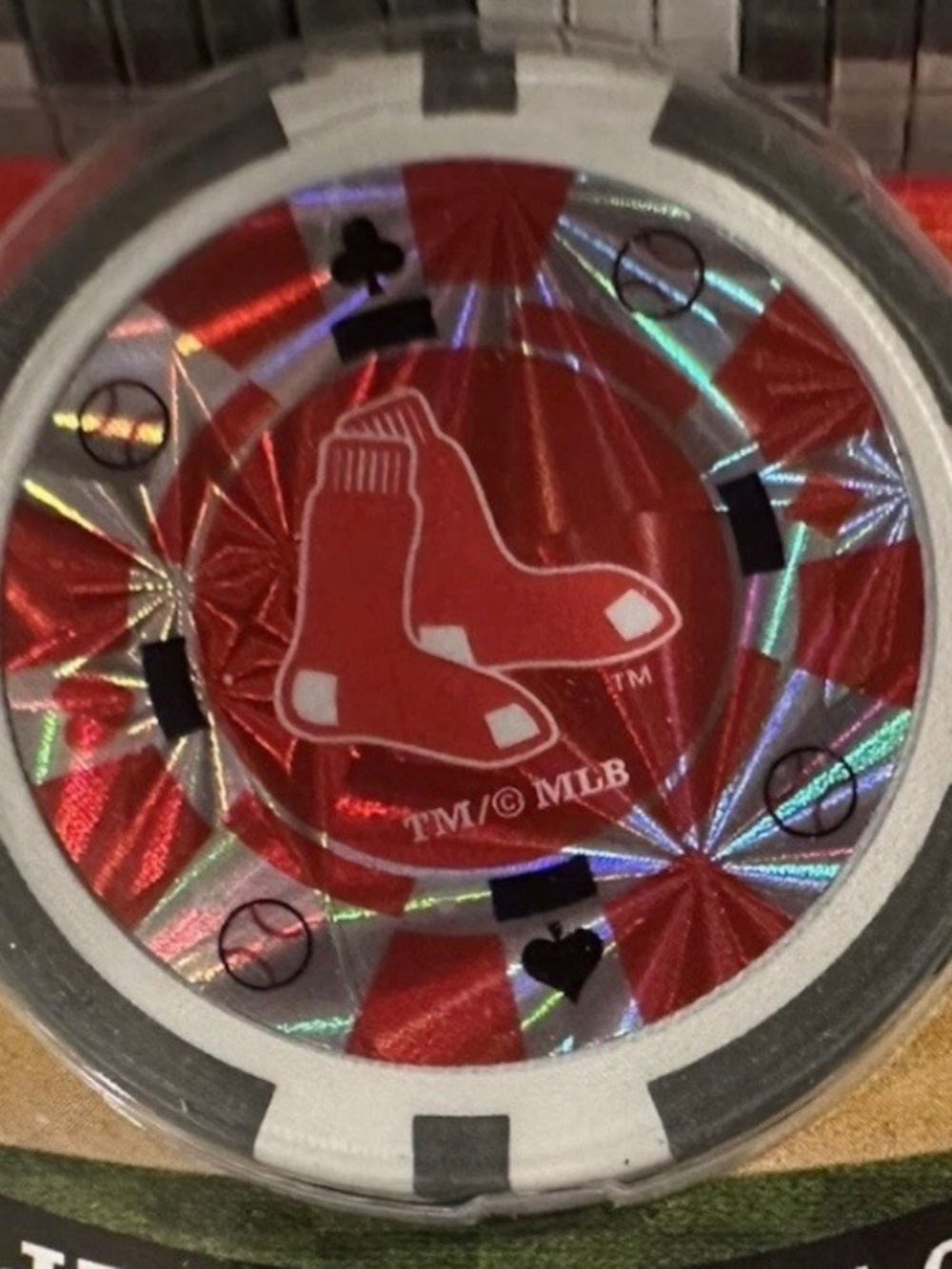 BOSTON RED SOX 11.5G Poker Chips MLB 20 Count NEW SEALED!